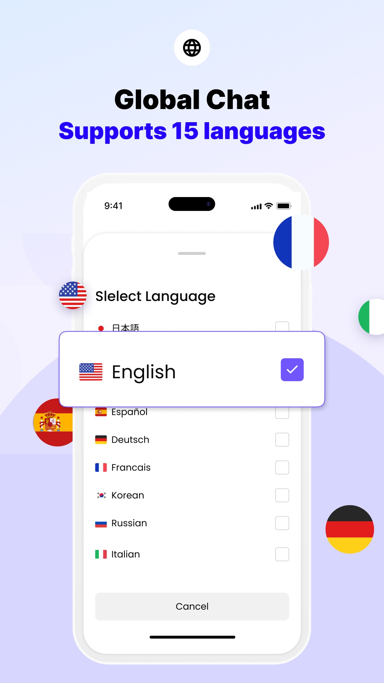 Real translations, right in the app